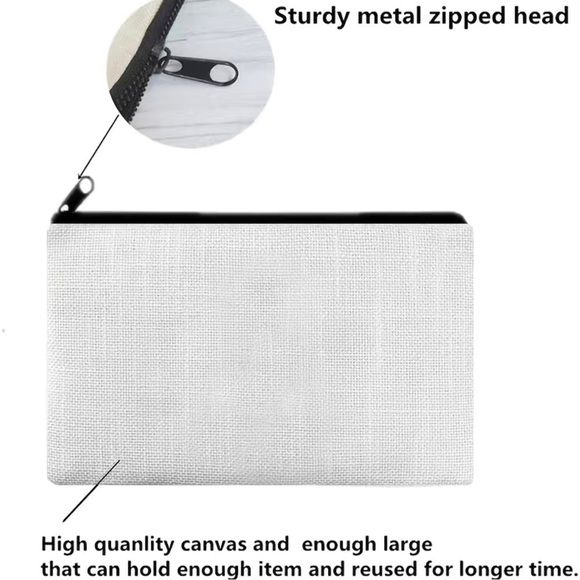 NWOT 🥀 Turtle Pattern Cosmetic Bag - Picture 4 of 6